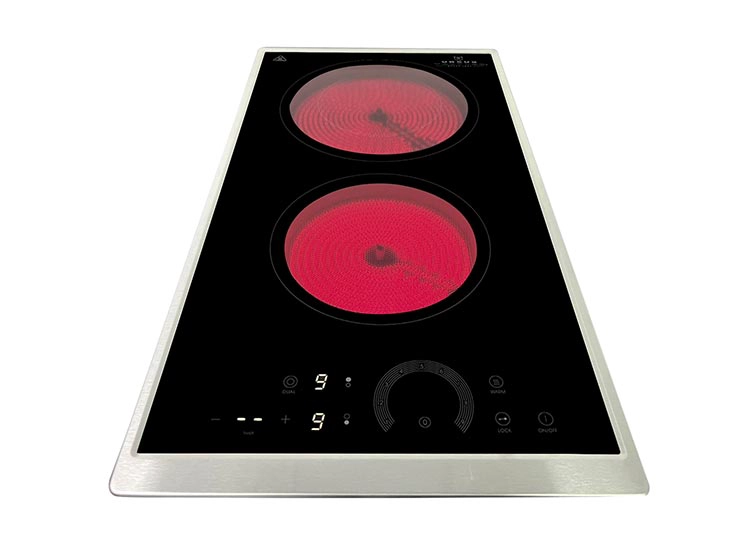 ENCIMERA VITROCERAMICA EMPOTRABLE ELÉCTRICA URSUS TROTTER 2 QUEMADORAS UT-VCT 2P INOX - 2