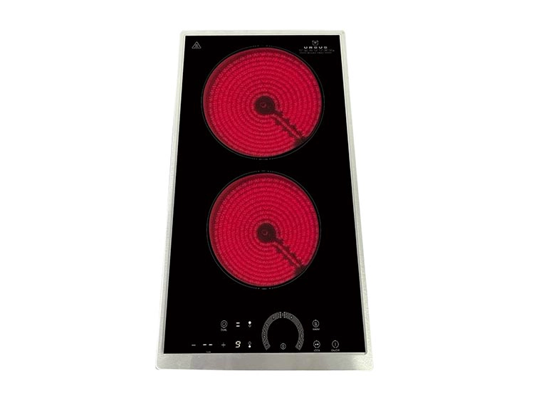 ENCIMERA VITROCERAMICA EMPOTRABLE ELÉCTRICA URSUS TROTTER 2 QUEMADORAS UT-VCT 2P INOX - 3