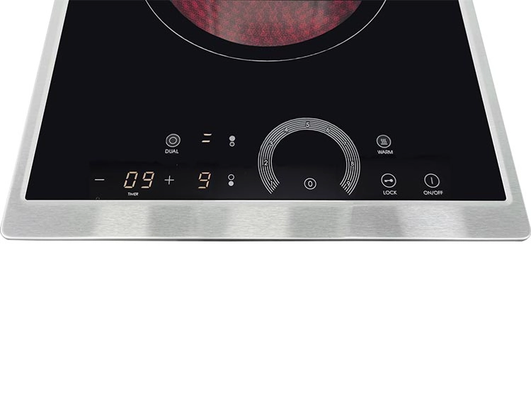 ENCIMERA VITROCERAMICA EMPOTRABLE ELÉCTRICA URSUS TROTTER 2 QUEMADORAS UT-VCT 2P INOX - 4