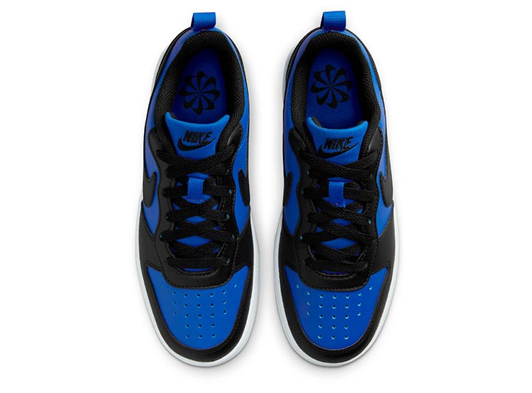 ZAPATILLAS NIÑO NIKE URBANO AZUL COURT BOROUGH LOW RECRAFT INFANTIL - 4