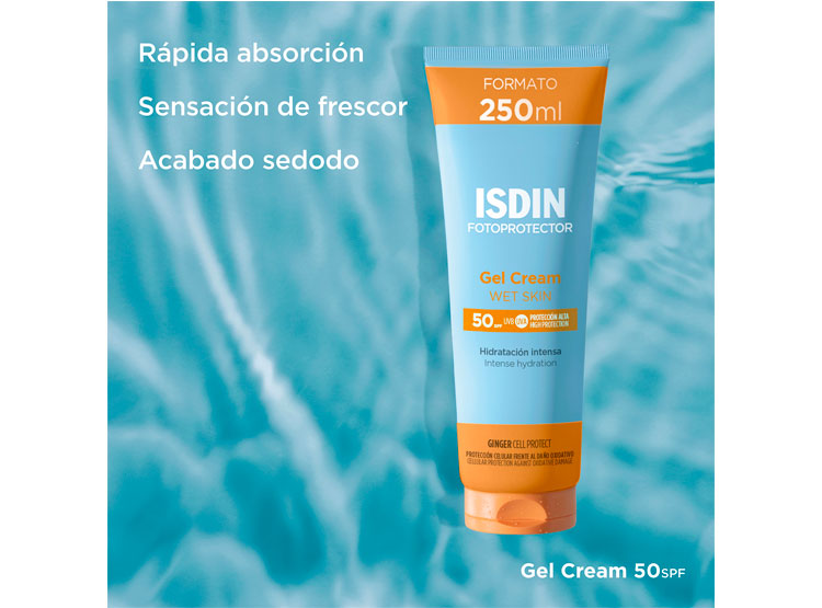 SET ISDIN FOTOPROTECTOR GEL CREM SPF50 250 ML + FUSION WATER MAGIC 10 ML DE REGALO - 3
