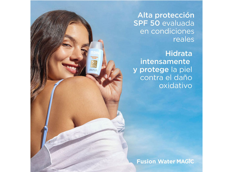 SET ISDIN FOTOPROTECTOR GEL CREM SPF50 250 ML + FUSION WATER MAGIC 10 ML DE REGALO - 4