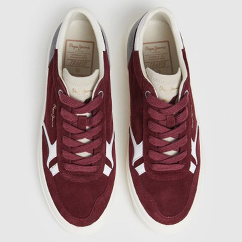ZAPATILLAS HOMBRE PEPE JEANS LONDON CASUALES ROJO TRAVIS FREE - 3