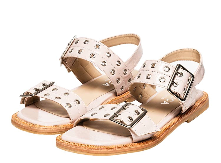 SANDALIAS CUERO MUJER BECCA NUDE ALHELI - 2