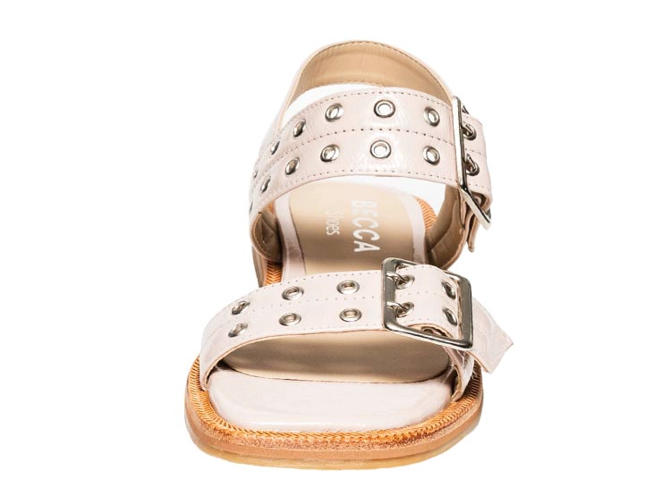 SANDALIAS CUERO MUJER BECCA NUDE ALHELI - 4