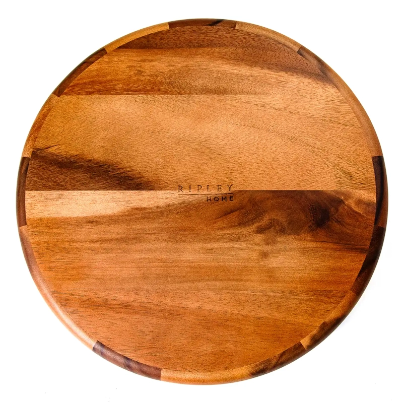 TABLA RIPLEY HOME APERITIVO REDONDO L CHIP AND DIP MADERA - 4