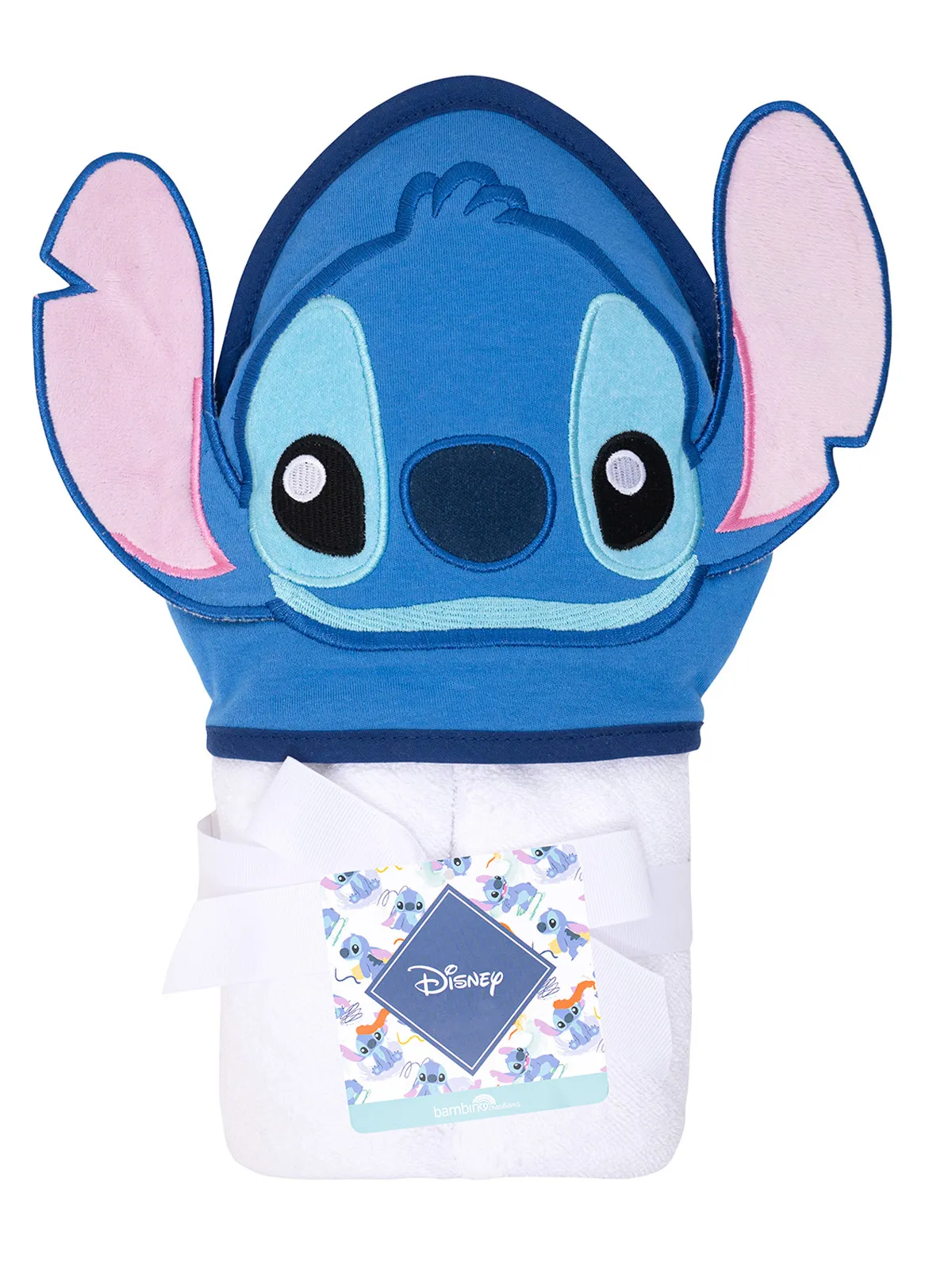 TOALLA ALGODÓN UNISEX BAMBINO AZUL CAPUCHA STITCH - 1