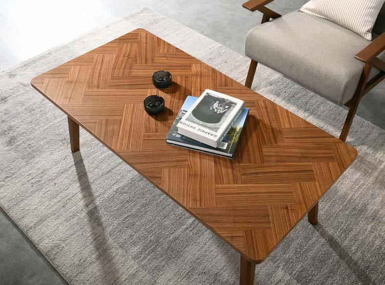 MESA DE CENTRO RIPLEY HOME CHEVRON MID CENTURY - 8