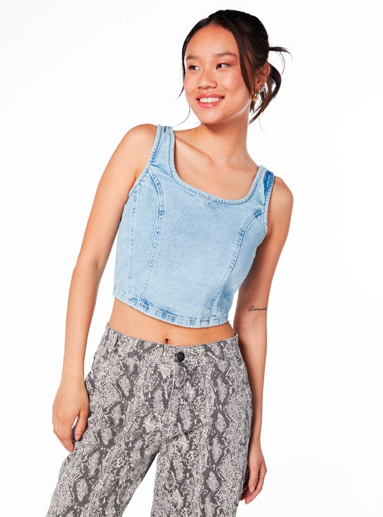 POLERA SIN MANGAS ALGODÓN MUJER EFESIS KIKA - 1