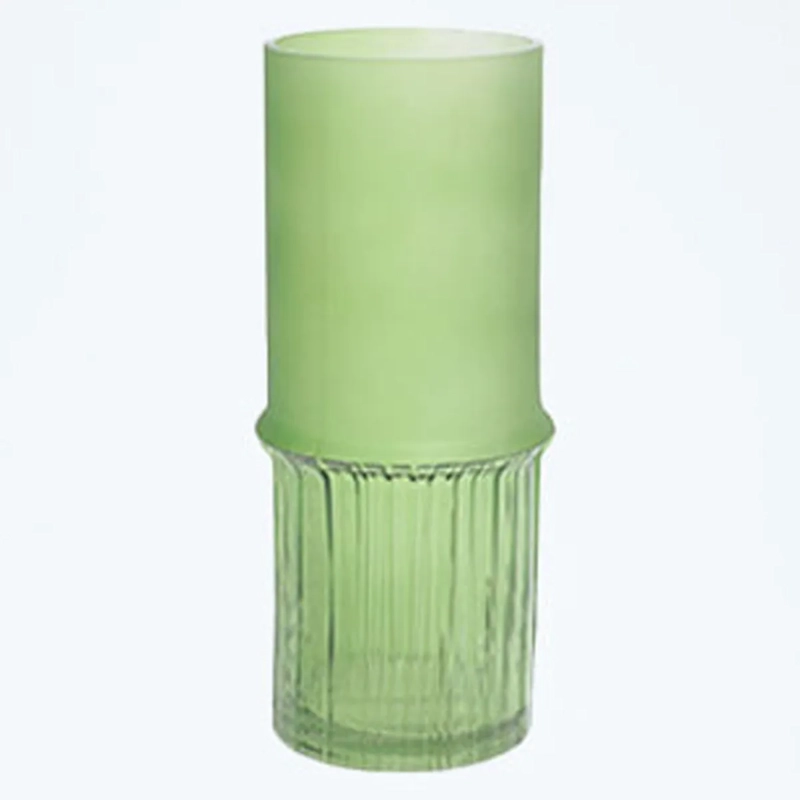 FLORERO RIPLEY HOME VERDE MCH MATE VIDRIO - 1