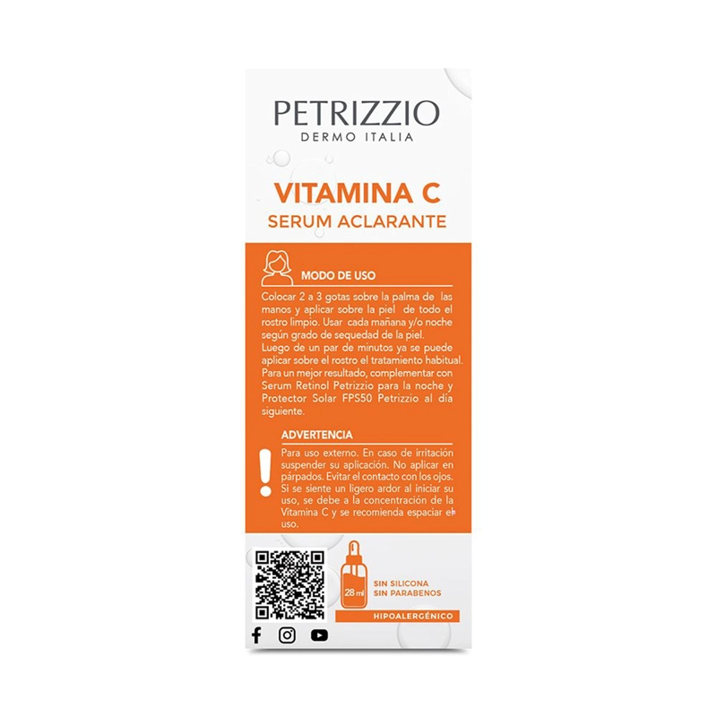 SÉRUM PETRIZZIO 30 ML CONCENTRADO ANTIMANCHAS VITAMINA C AL 15% - 4