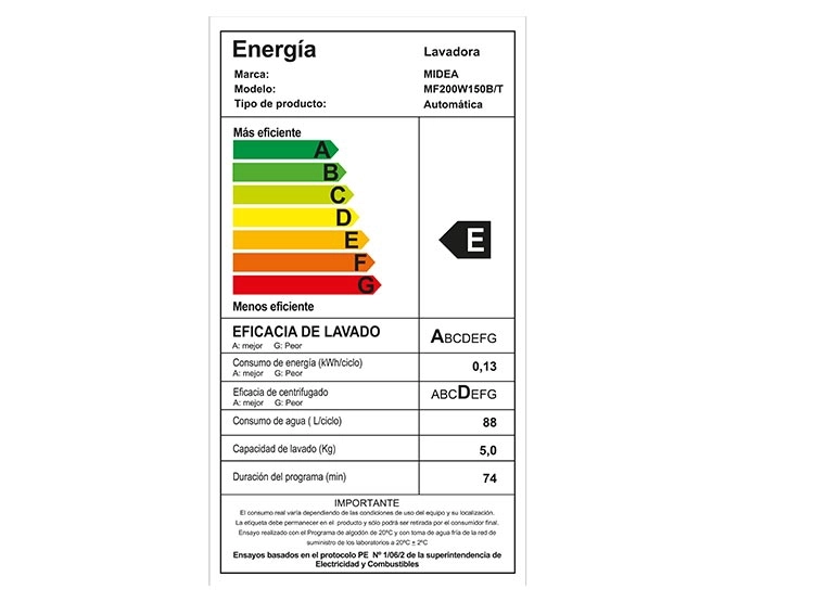 LAVADORA CARGA FRONTAL MIDEA MF200W150B/T 15KG GRAFITO - 9