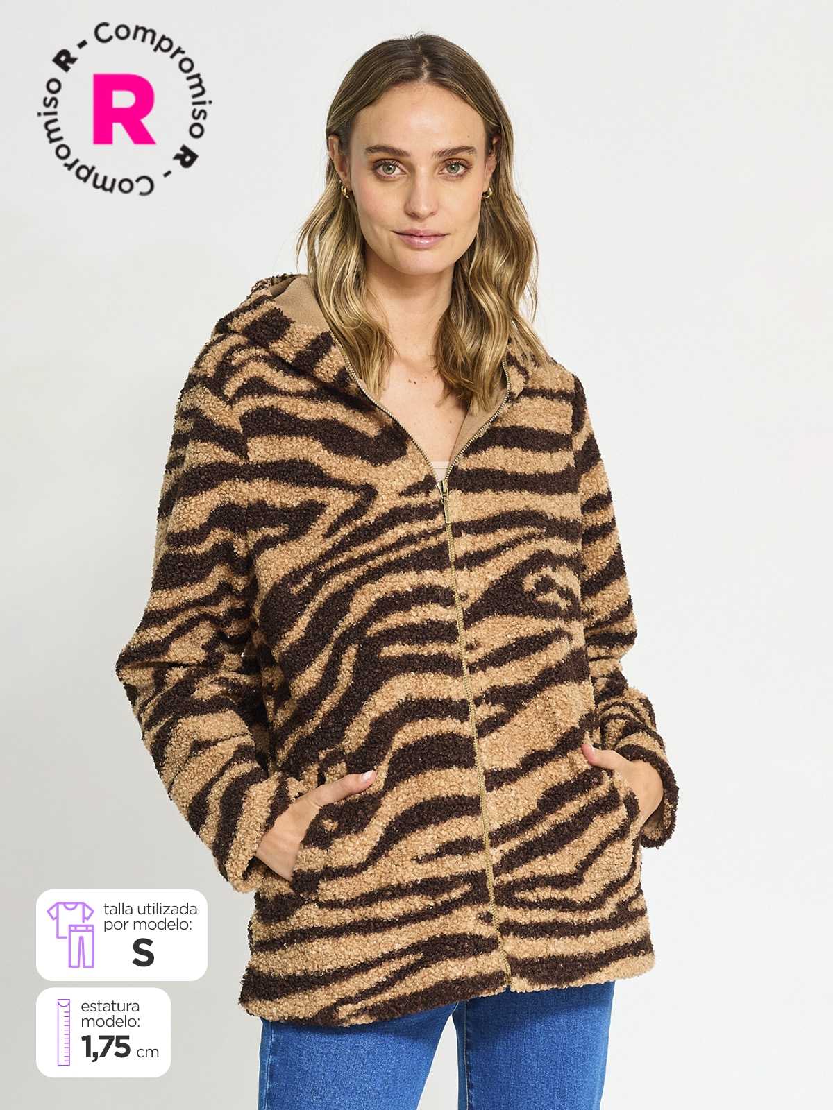 POLERÓN MANGA LARGA MUJER TATIENNE GORRO CIERRE - 1