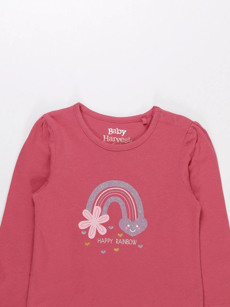 POLERA MANGA LARGA ALGODÓN NIÑA BABY HARVEST BÁSICA - 3