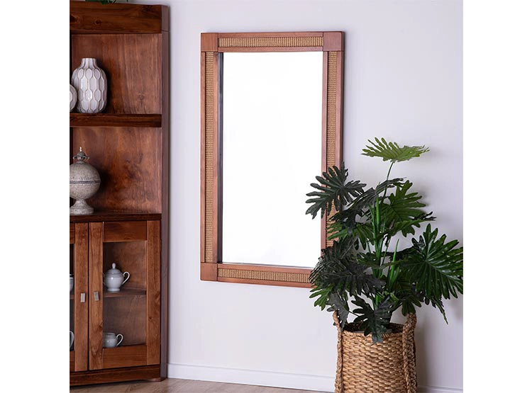 ESPEJO EROOMS SISAL BARCELONA NATURAL CANELA - 5