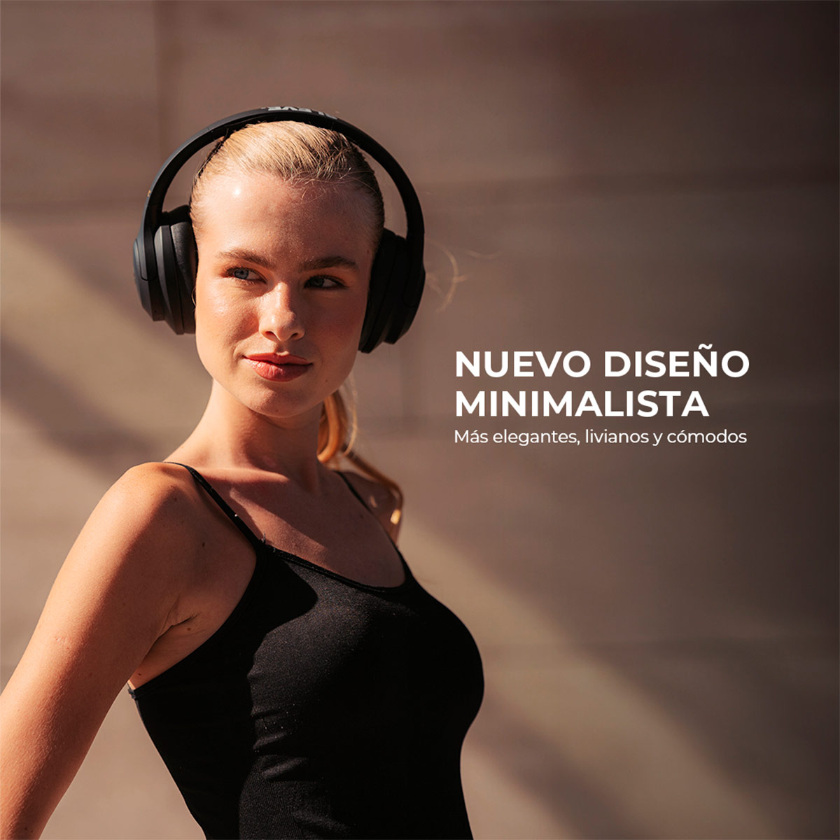 AUDÍFONOS SLEVE ON EAR PULSE.ANC CREMA BLUETOOTH - 5