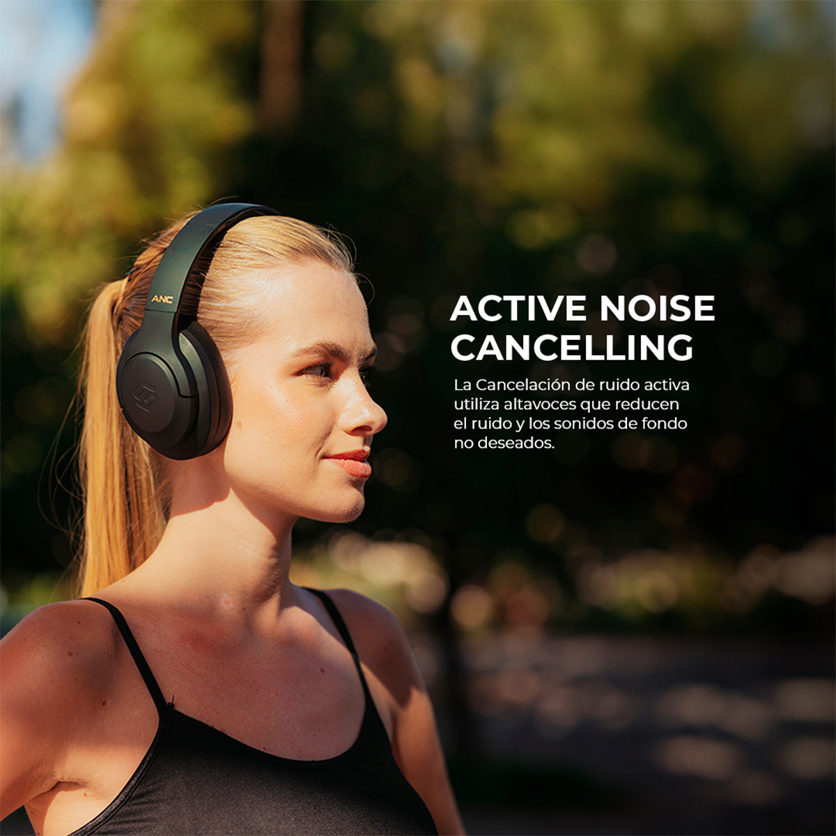 AUDÍFONOS SLEVE ON EAR PULSE.ANC CREMA BLUETOOTH - 6