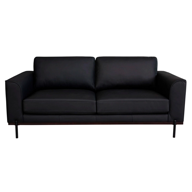 SOFÁ RIPLEY HOME KIKA CUERO 3C NEGRO - 2