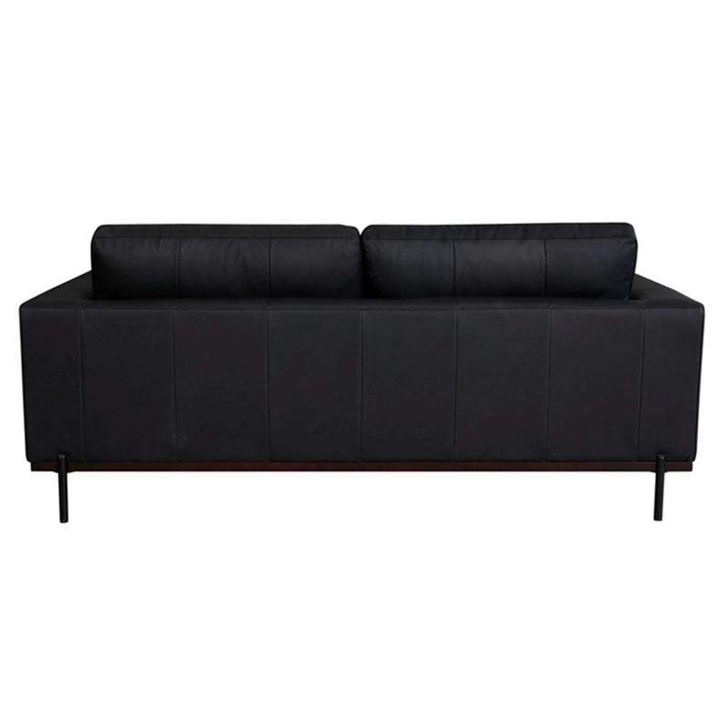 SOFÁ RIPLEY HOME KIKA CUERO 3C NEGRO - 5