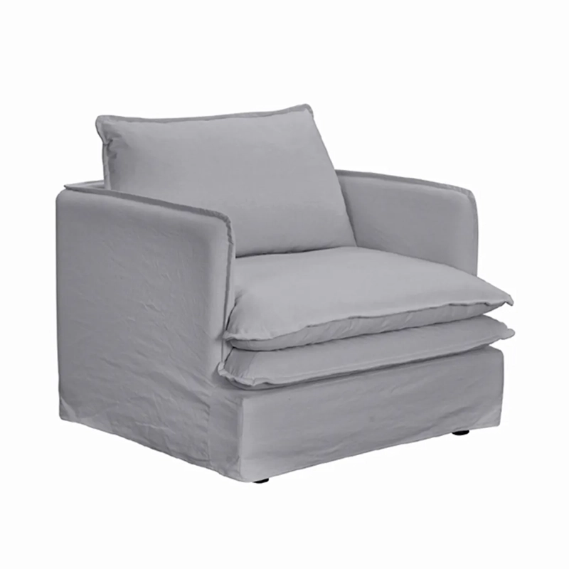 SILLÓN MAISON LINETT LILLE 1 CUERPO LINO GRIS - 2