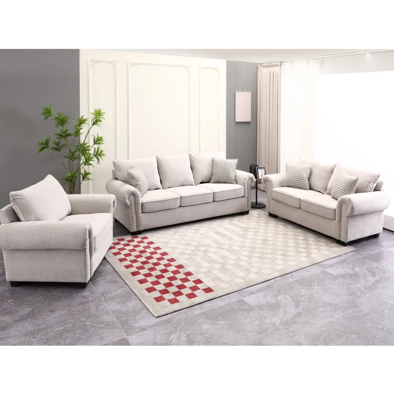 SOFÁ RIPLEY HOME PROVENZA 3C GRIS CLARO - 4