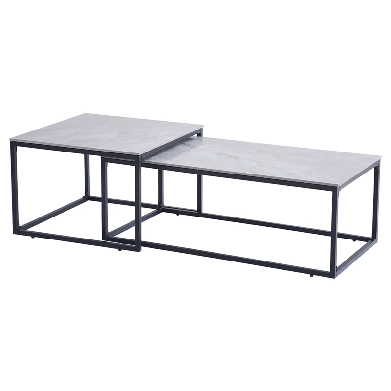 MESA RIPLEY HOME DALLAS METAL 110 X 65 CM GRIS - 2