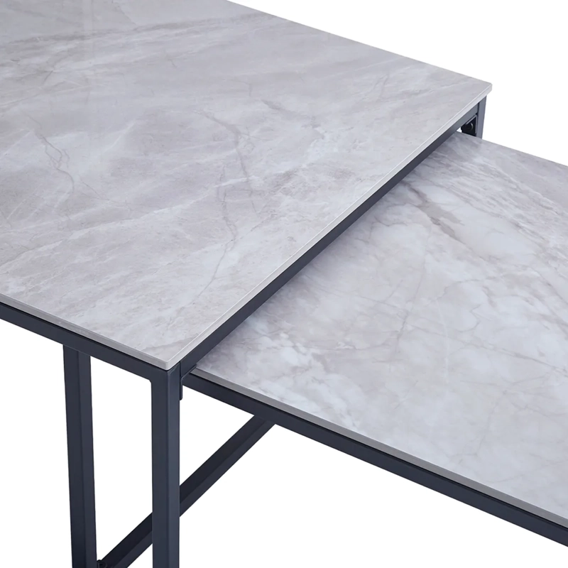 MESA RIPLEY HOME DALLAS METAL 110 X 65 CM GRIS - 4
