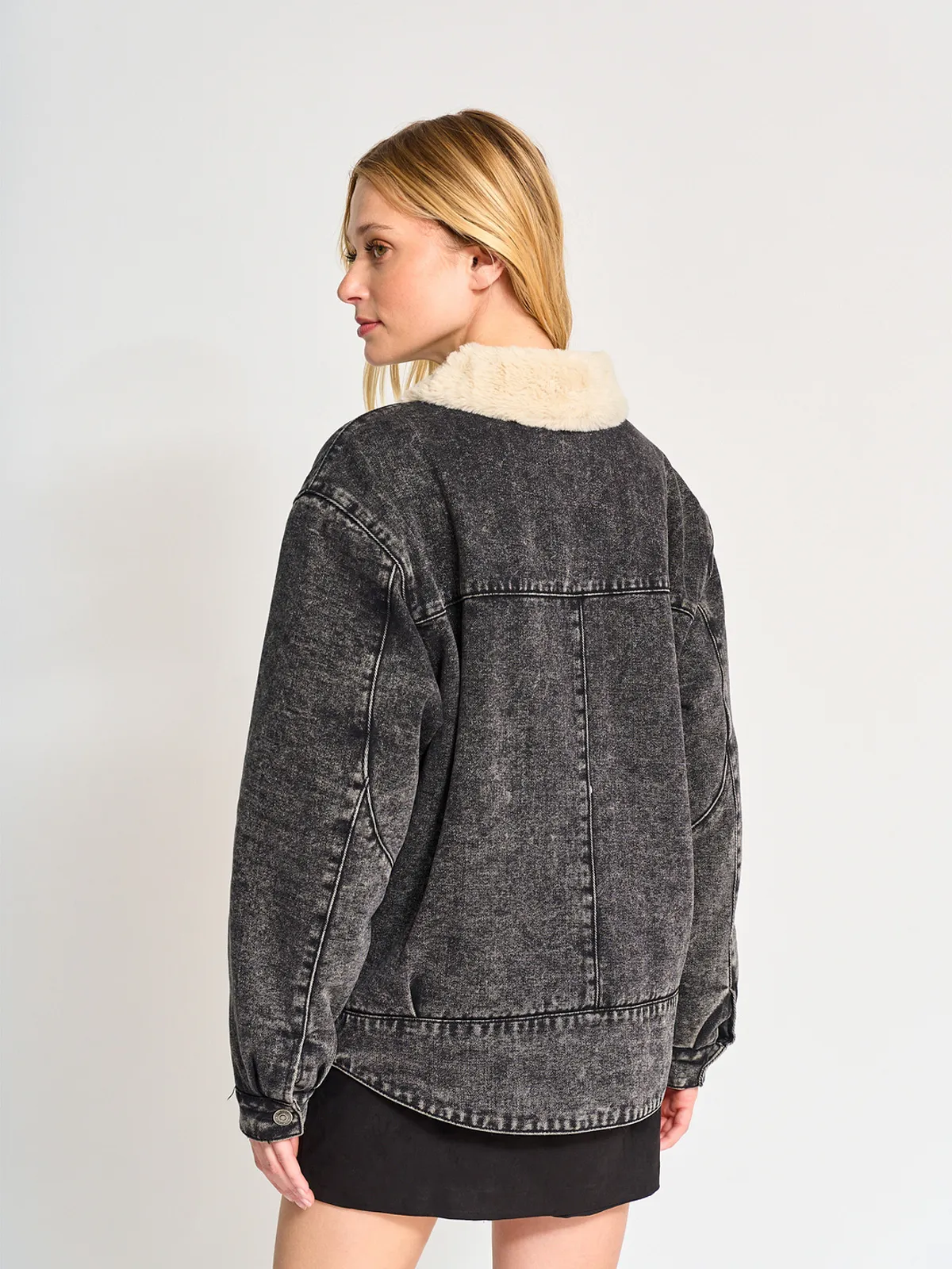 CHAQUETA ALGODÓN MUJER BARBADOS GRIS AZULADO PELOS - 2
