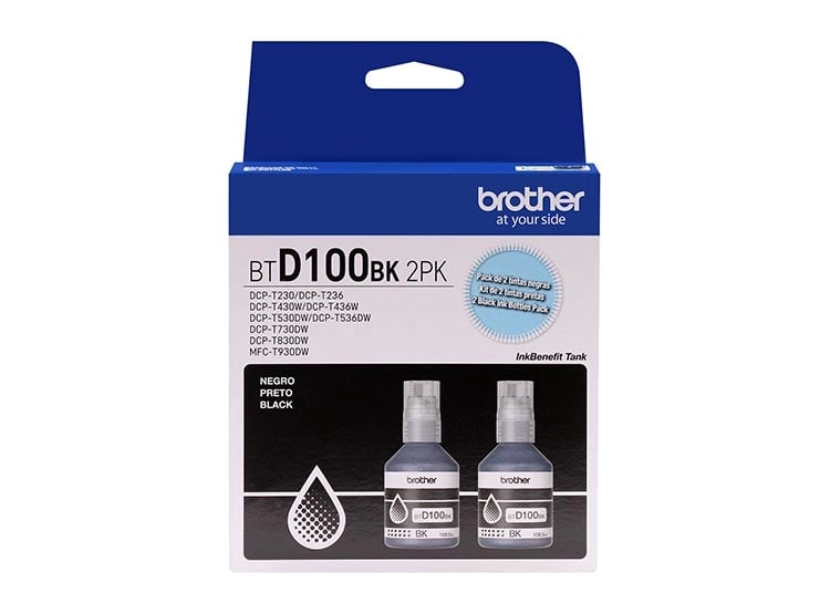 TINTA PARA IMPRESORA BROTHER BTD100BK 2PK NEGRO - 3