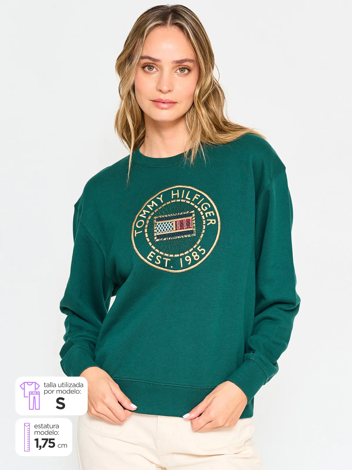 POLERÓN MANGA LARGA ALGODÓN MUJER TOMMY HILFIGER - 1