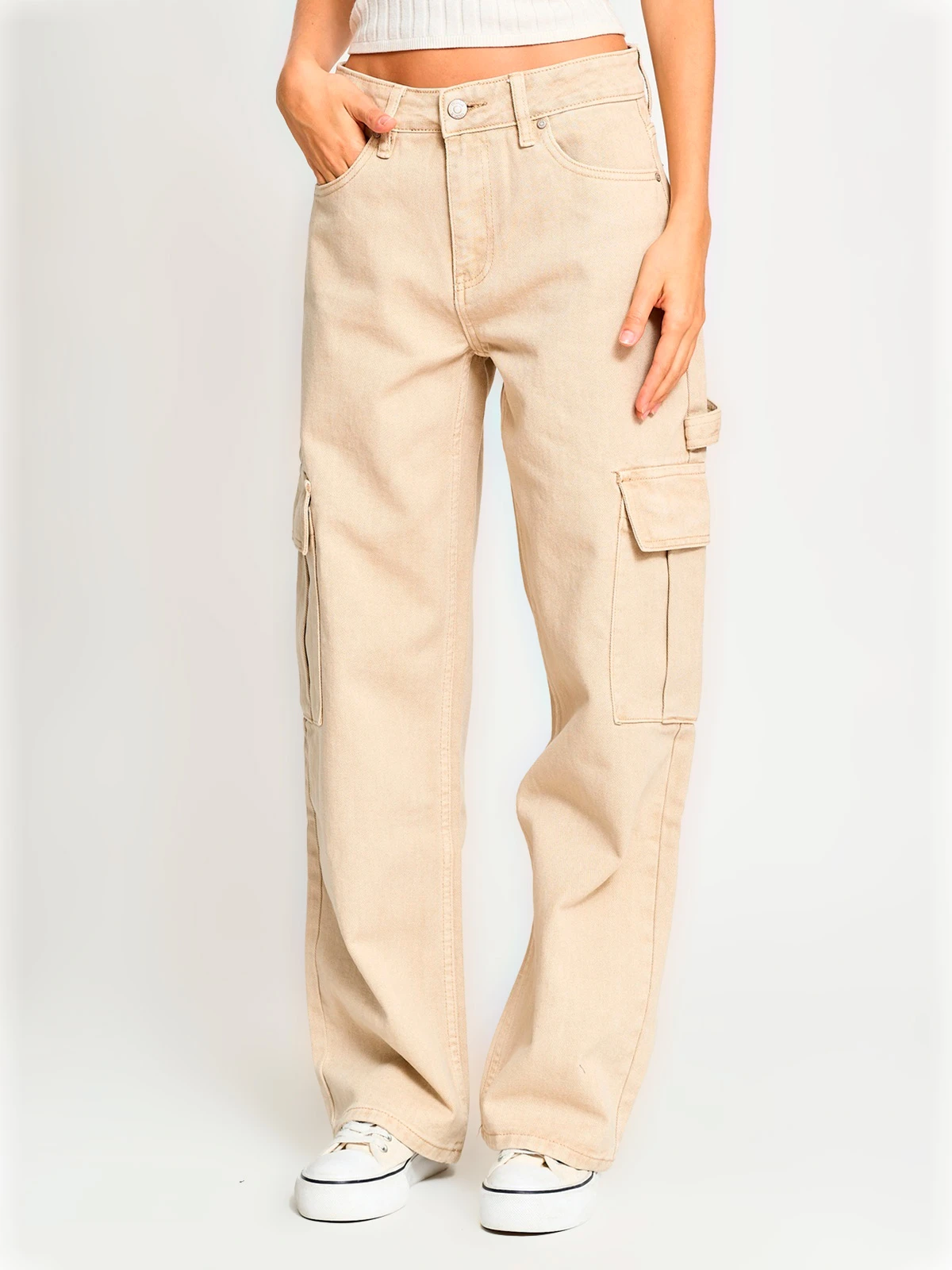 PANTALÓN ALGODÓN MUJER INDEX CARGO - 2