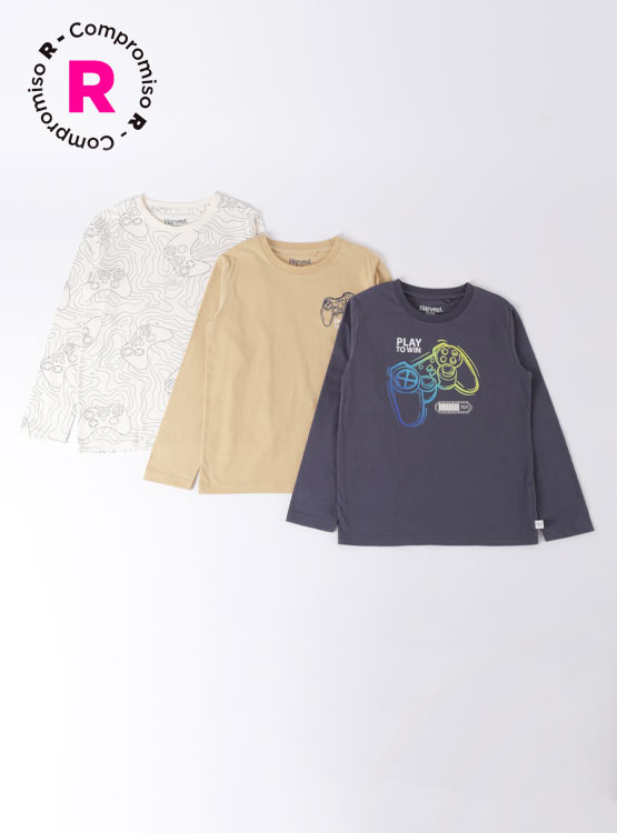 POLERA MANGA LARGA NIÑO HARVEST