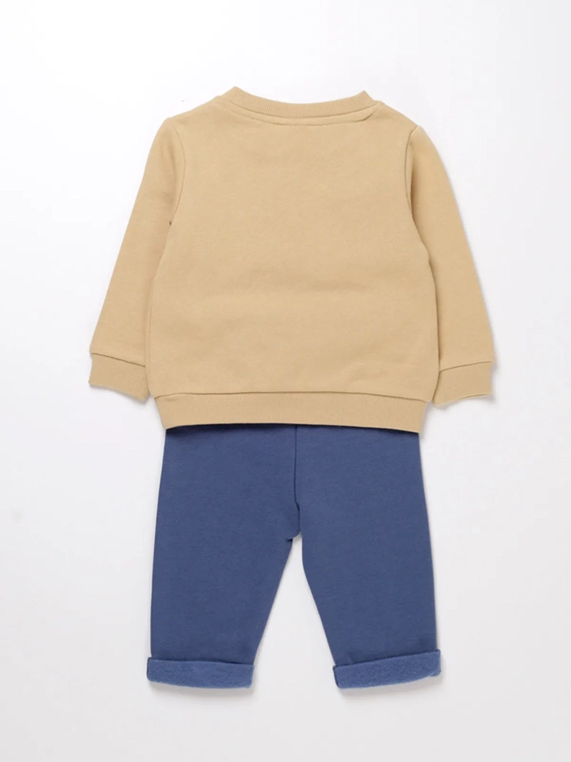 CONJUNTO POLERÓN + PANTALÓN DE BUZO UNISEX BABY HARVEST DORADO - 2