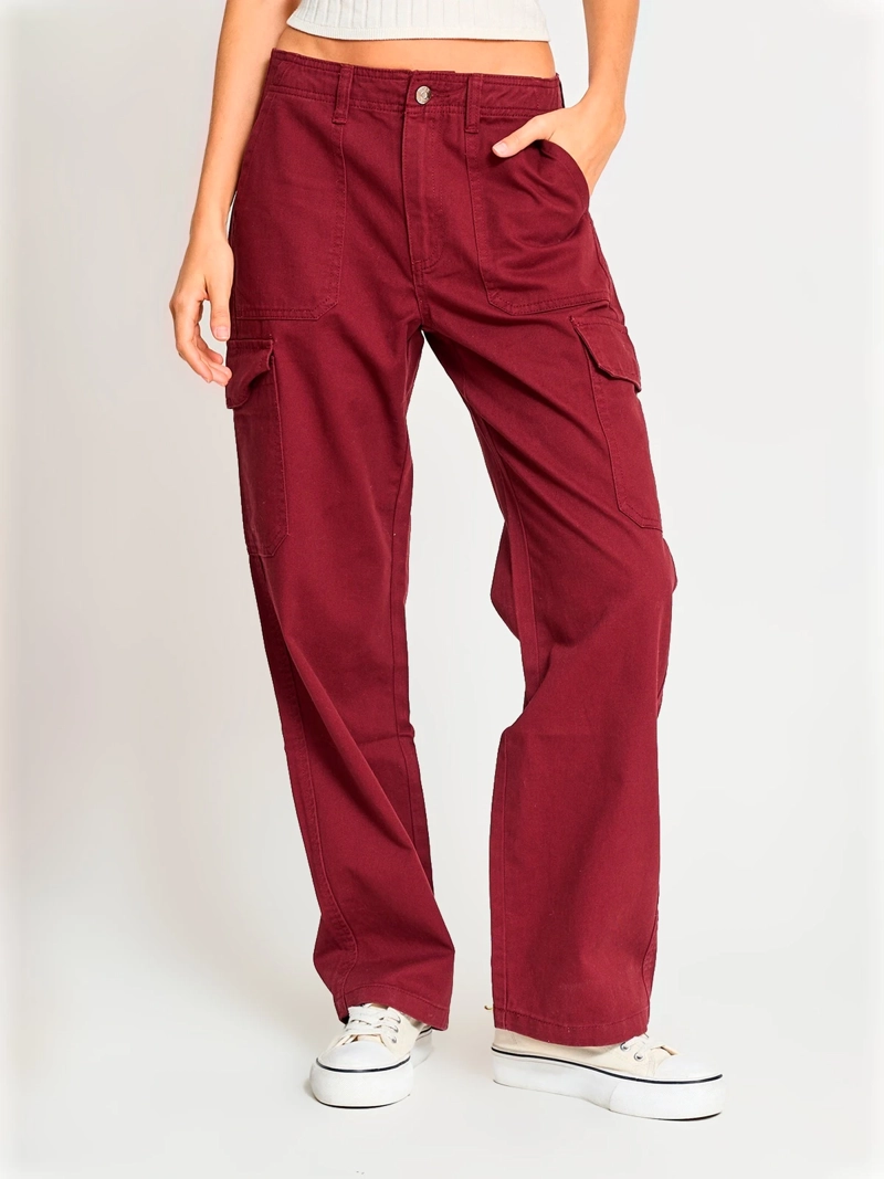 PANTALÓN ALGODÓN MUJER INDEX CARGO - 2