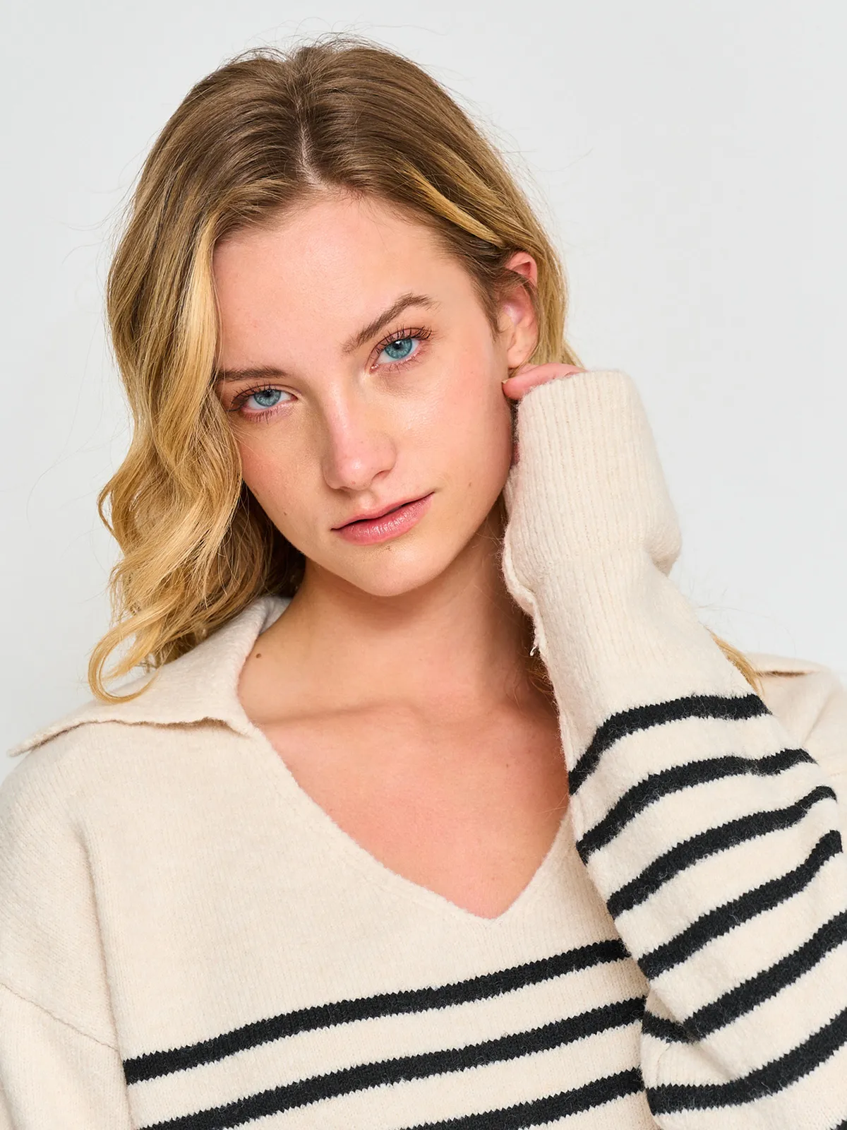 SWEATER MANGA LARGA MUJER INDEX CUELLO POLO - 3