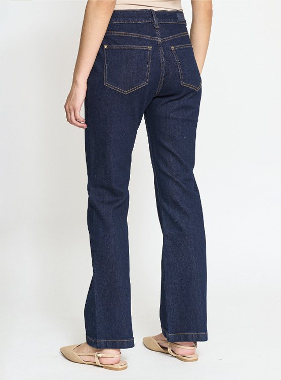 Dama Pantalones Pantalones Levis Coppel Pijamas De Mujer JEANS ALGODÓN STRAIGHT MUJER CACHAREL MARINE