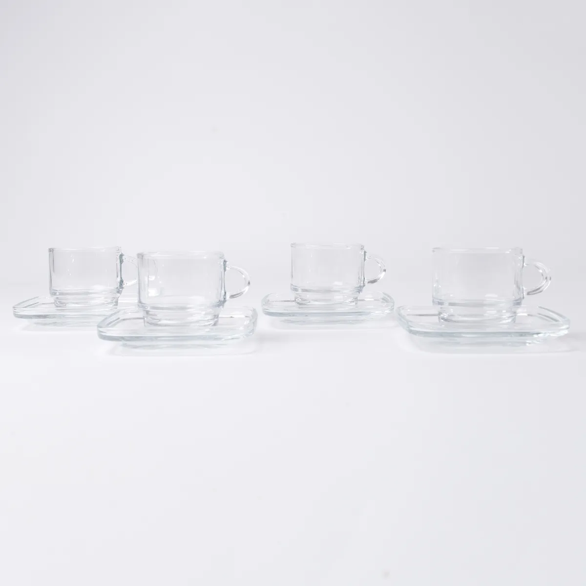 TAZA CON PLATO RIPLEY HOME 90 ML VIDRIO 8 PIEZAS - 2