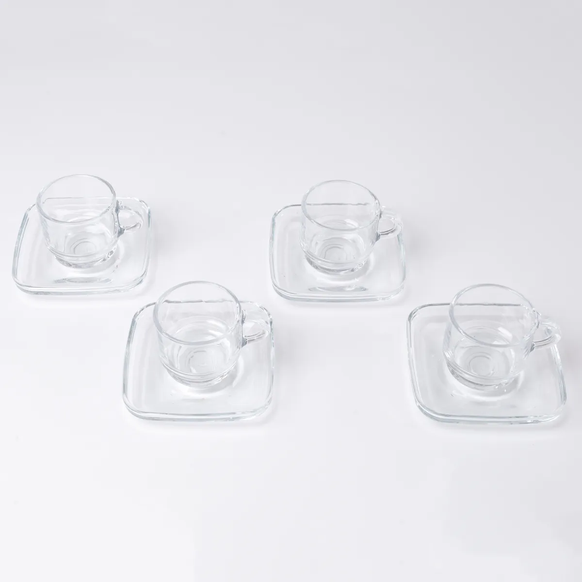 TAZA CON PLATO RIPLEY HOME 90 ML VIDRIO 8 PIEZAS - 3