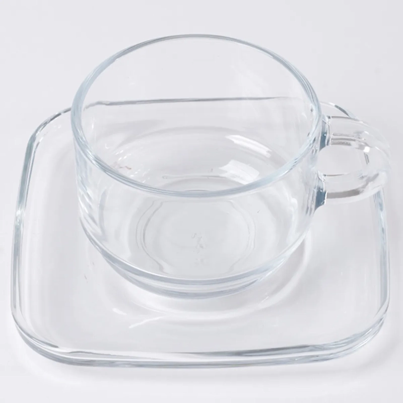 TAZA CON PLATO RIPLEY HOME 270 ML VIDRIO 8 PIEZAS - 5