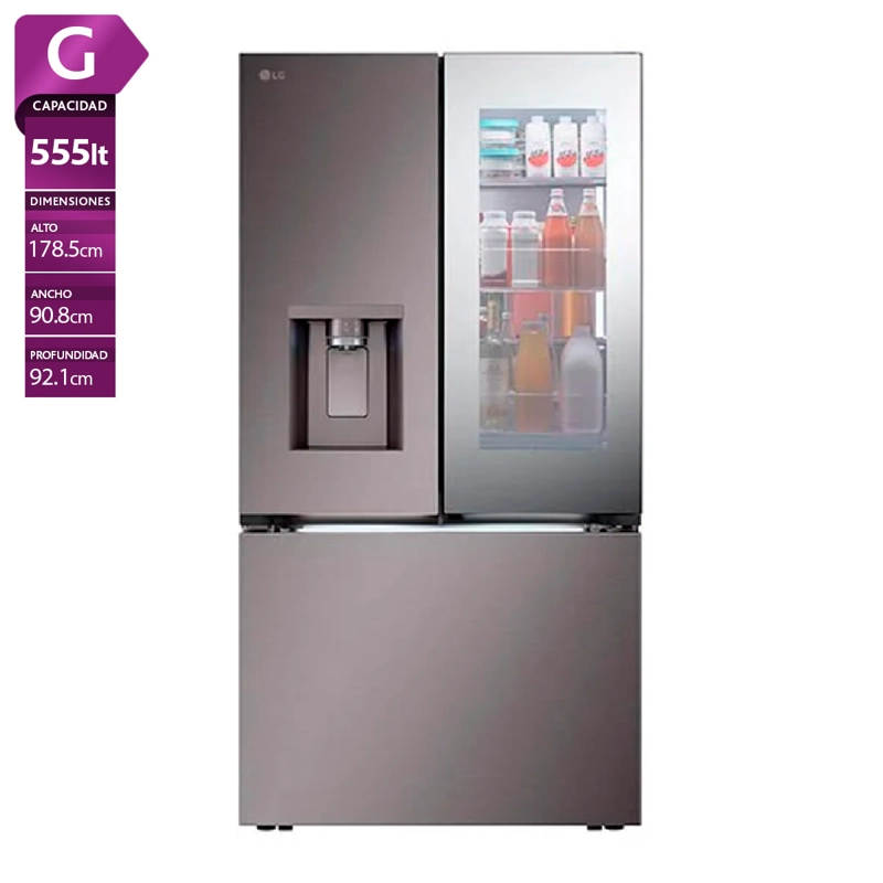REFRIGERADOR FRENCH DOOR LG 852L NO FROST GM89SXD INSTAVIEW - 1