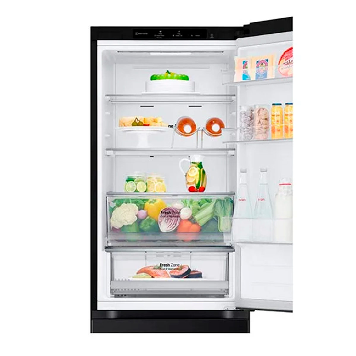 REFRIGERADOR BOTTOM FREEZER LG GB37BPT 344L NO FROST NEGRO - 7