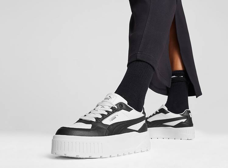 ZAPATILLAS MUJER PUMA CASUAL BLANCO KARMEN II IDOL CUERO - 2