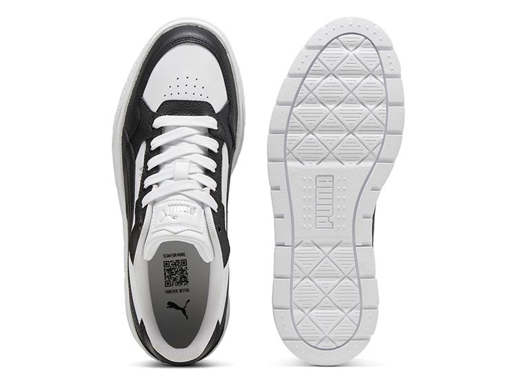 ZAPATILLAS MUJER PUMA CASUAL BLANCO KARMEN II IDOL CUERO - 4