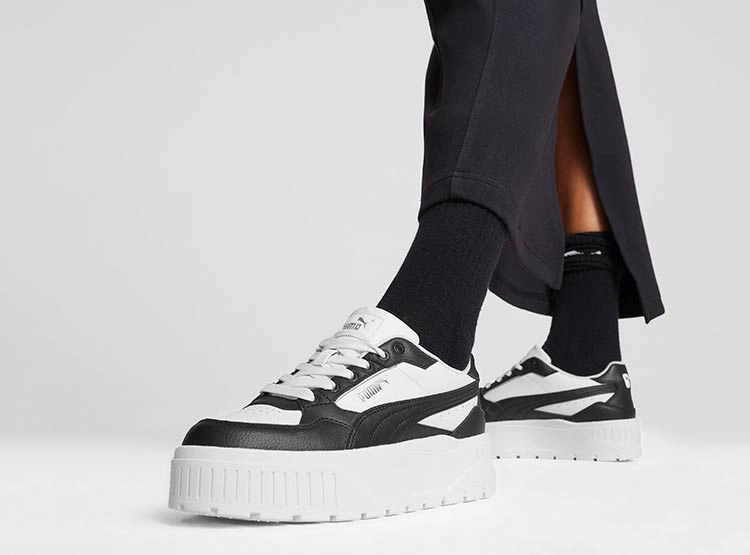 ZAPATILLAS MUJER PUMA CASUAL BLANCO KARMEN II IDOL CUERO - 2