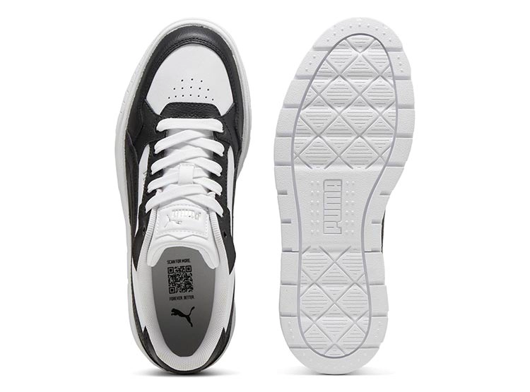 ZAPATILLAS MUJER PUMA CASUAL BLANCO KARMEN II IDOL CUERO - 4