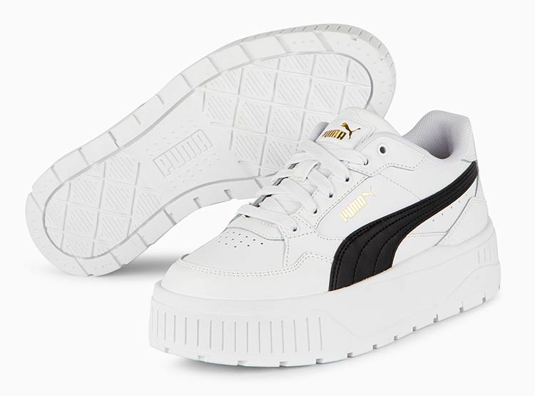 ZAPATILLAS MUJER PUMA CASUAL BLANCO KARMEN II IDOL CUERO - 2