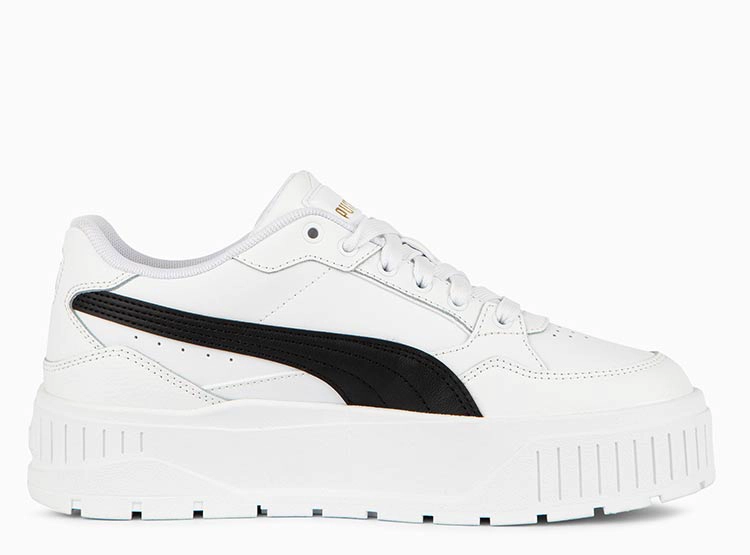 ZAPATILLAS MUJER PUMA CASUAL BLANCO KARMEN II IDOL CUERO - 3