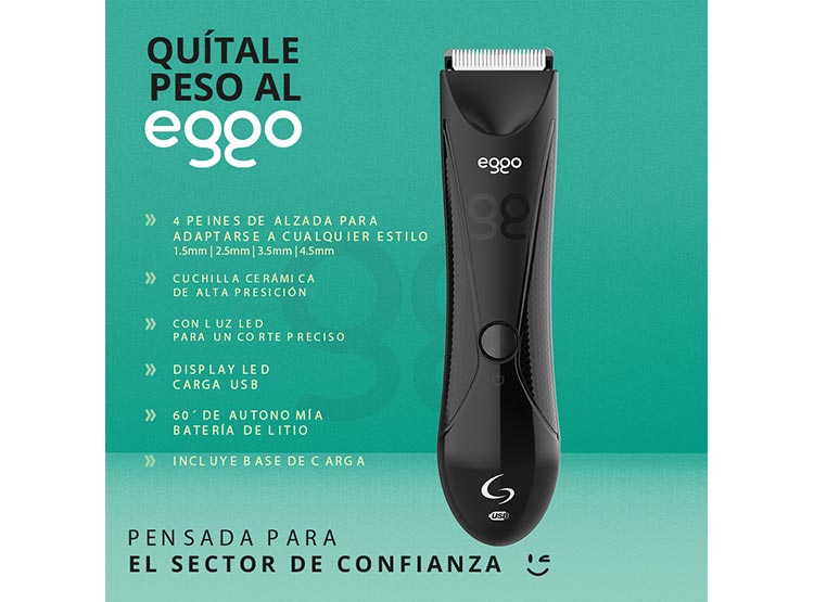 AFEITADORA INALÁMBRICA GAMA EGGO - 7