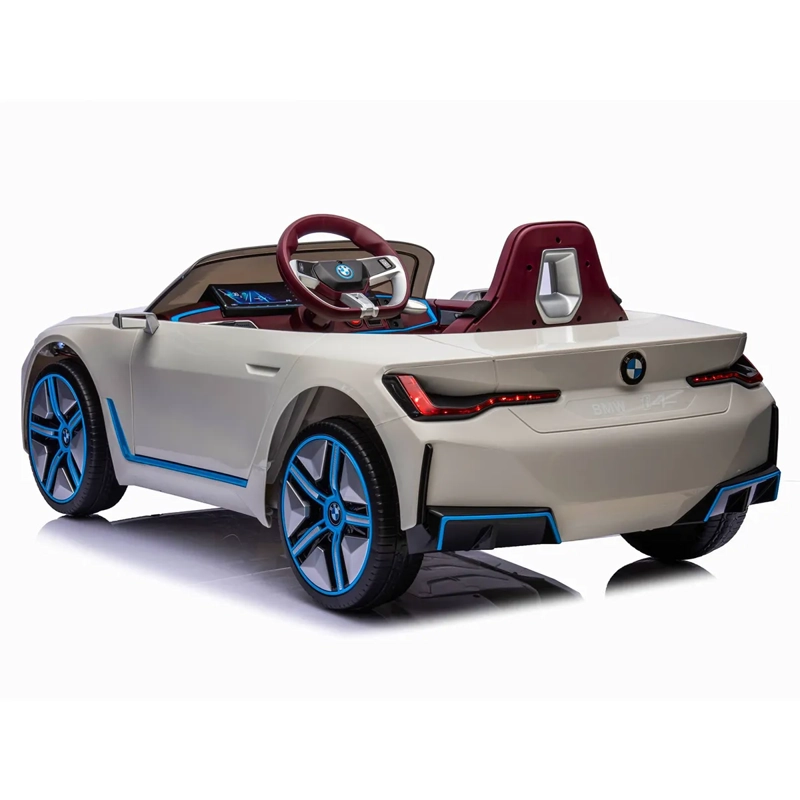 AUTO A BATERÍA KIDSCOOL BMW I4 BLANCO 12V - 4