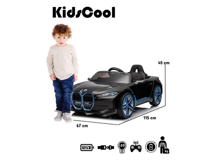 AUTO A BATERÍA BMW I4 NEGRO 12V  - 7